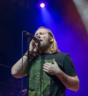 Simon Collins performs during the First Contact concert at l'Olympia in Montreal Canada during the Marillion Weekend in March 2013