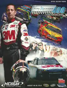 2013 Pure Michigan 400 program cover