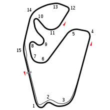 Layout of the Autódromo José Carlos Pace