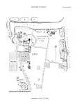 Plan of excavations at Sarnath, with sites labeled using Alexander Cunningham's terminology (1835)