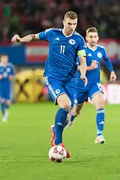 Image 25Edin Džeko playing for Bosnia and Herzegovina in 2015 (from Bosnia and Herzegovina)