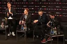 Anti Social Media in 2015(L-R: David Vang, Philip Thornhill, Emil Vissing, and Nikolaj Tøth)