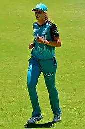 Ferling fielding for Brisbane Heat during WBBL02