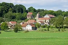 A general view of Vellechevreux-et-Courbenans