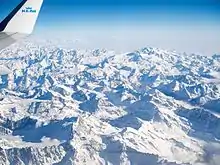 Image 29Aerial view of the Pennine Alps, the second-highest range of the Alps (from Alps)