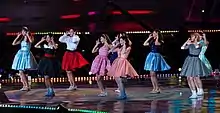 Twice performing "Likey"