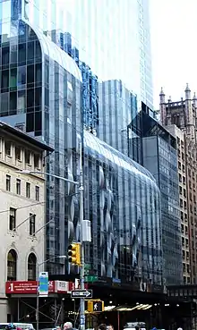 The base of One57 as seen from Seventh Avenue