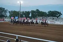 Grand entry at the 2018 Boswell FFA Rodeo