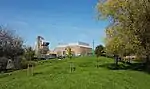 Thames Barrier park and administrative buildings