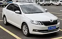 2018 Škoda Rapid sedan (minor facelift with higher trim level)