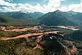 Union Mountain right of center, with Schafer landing strip in front