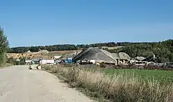 Magnesite mine in Potworów