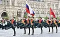 The trooping of the Russia Flag and the Banner of Victory.