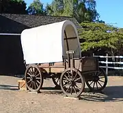 A wagon in the Old Town San Diego State Historic Park, San Diego, California.