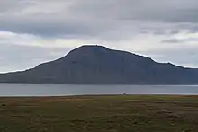 The radar station as seen from the sea below