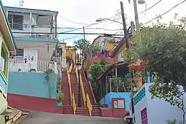 El Cerro step streets in Gurabo Pueblo.