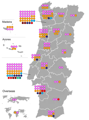 Full results by electoral district