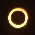 Annular eclipse from Andrews, Texas.