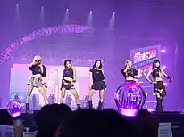 (G)I-dle performing "I'm the Trend" at their Seoul, South Korea concert on June 17, 2022.