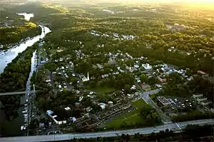 Downtown Kingston, called The Rondout