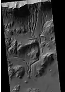 Gullies, as seen by HiRISE under HiWish program