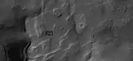 Close-up of depression on crater floor, as seen by HiRISE under HiWish program.