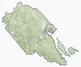 Map showing the location of Boyle Point Provincial Park and Protected Area