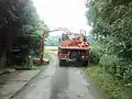 Unimog mowing in Germany.