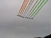 Italy Frecce Tricolori fly over Rome during Festa della Repubblica (2006)