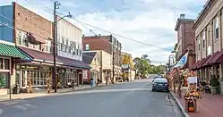 View looking south on 2nd Street