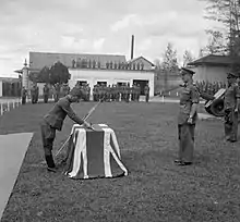 Japanese captain surrendering his sword