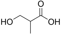 β-hydroxyisobutyric acid structure