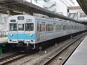 A Chūō-Sōbu Line 301 series EMU in February 2003