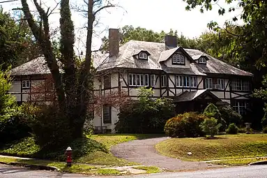 Tudor Revival house at 305 Stelle Avenue