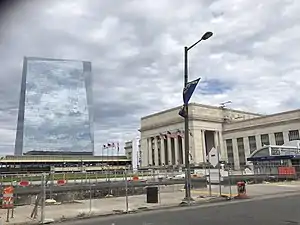 Cira Centre and the west entrance to 30th Street Station