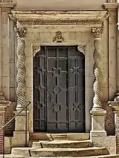 Renaissance door to the staircase of the Hôtel d'Assézat, Toulouse (France), 1555-1556.