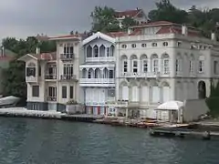 Ottoman era waterfront houses (yalı) on the Bosphorus.