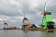 Image 2Oilmill De Zoeker, paintmill De Kat and paltrok sawmill De Gekroonde Poelenburg at the Zaanse Schans (from Windmill)