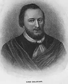 Image 51Delaware was named for Thomas West, 3rd Baron De La Warr, an English merchant and governor of the Colony of Virginia from 1610 to 1618. (from History of Delaware)