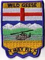 408 Tactical Helicopter Squadron UTTH Flight badge worn by CH-135 Twin Huey crews c. 1990. The badge is based on the shield of the province of Alberta