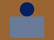 The distinguishing patch of The 43rd Battalion (Cameron Highlanders of Canada), CEF.