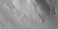 Close view of dipping layers, as seen by HiRISE under HiWish program