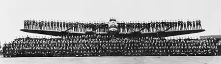 Image 13Members of No. 460 Squadron and the Lancaster bomber G for George in August 1943 (from Military history of Australia during World War II)