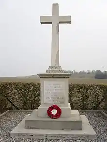 The 46th (North Midland) Division memorial on the road between Vermelles and Hulluch