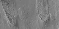 Close view of tongue-shaped flows, as seen by HiRISE under the HiWish program