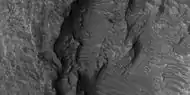 Close view of layers from previous image, as seen by HiRISE under HiWish program