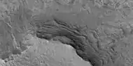 Close view of layers, as seen by HiRISE under HiWish program