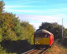 Island Line Class 483 No. 008 arrives at Shanklin.