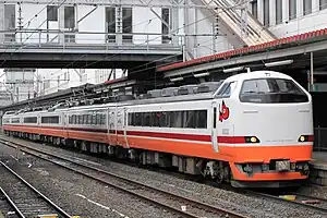 485 series Aizu Liner rapid service at Koriyama Station in March 2012