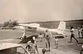 A Cessna 180 in the 1970s on Ein Schemer Airfield